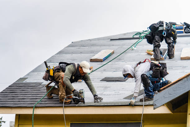 Professional Roofing technician working in Dallas Center, IA